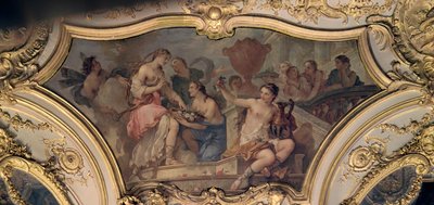 Pannello decorativo dal Salone Ovale che illustra la storia di Psiche, 1732-39 da Charles Joseph Natoire